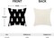 Christmas Pillow Covers 16x16 Inch 2 Pcs, Black White Trees Decorative Throw Pillows for Couch, Xmas Winter Outdoor Decor Pillowcase Linen Cushion Cover for Bed Sofa